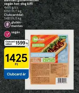 Tesco Balviten gluténmentes vegán hot-dog kifli ajánlat