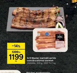 Tesco Grill Master marinált sertés császárszalonna szeletek ajánlat