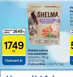 Tesco Shelma száraz macskaeledel ajánlat