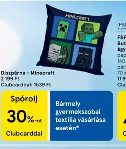 Tesco DíszpárnaMinecraft ajánlat