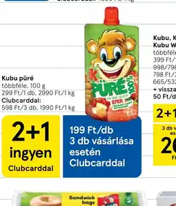 Tesco Kubu püré ajánlat