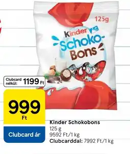 Tesco Kinder Schokobons ajánlat