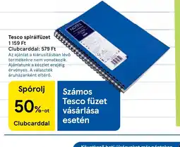 Tesco Tesco spirálfüzet ajánlat