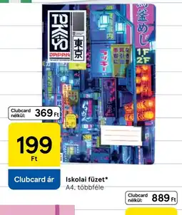 Tesco Iskolai füzet ajánlat