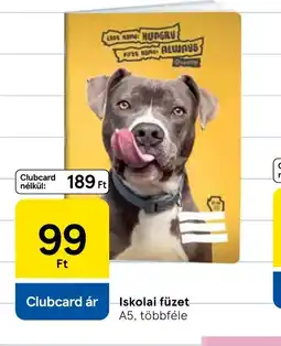 Tesco Iskolai füzet ajánlat