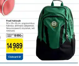 Tesco Fradi hátizsák ajánlat