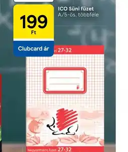 Tesco ICO Sünis füzet ajánlat