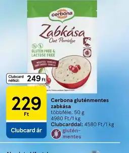 Tesco Cerbona gluténmentes zabkása ajánlat