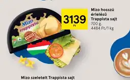 Tesco Mizo hosszú érlelésű Trappista sajt ajánlat