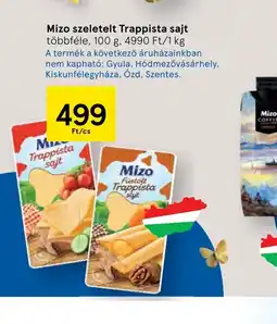 Tesco Mizo szeletelt Trappista sajt ajánlat