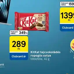 Tesco KitKat tejcsokoládés ropogs ostya ajánlat