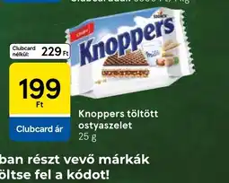 Tesco Knoppers töltött ostyaszelet ajánlat