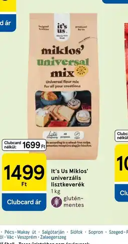 Tesco It's Us Miklos' univerzális lisztkeverék ajánlat