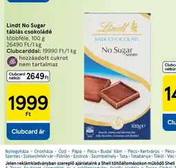 Tesco Lindt No Sugar táblás csokoládé ajánlat