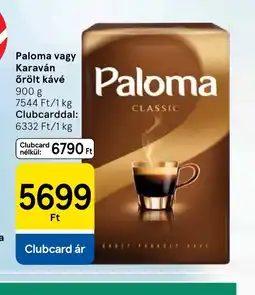 Tesco Paloma vagy Karaván őrölt kávé ajánlat