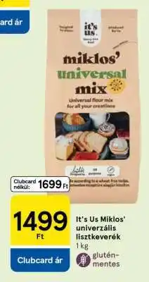 Tesco It's Us Miklos' univerzális lisztkeverék 1 kg ajánlat