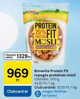 Tesco Bonavita Protein Fit ropogós proteines müzli ajánlat