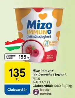 Tesco Mizo Immun+ laktózmentes joghurt ajánlat