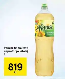 Tesco Vénusz finomított napraforgó-étolaj ajánlat