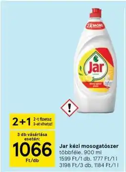 Tesco Jar kézi mosogatószer ajánlat