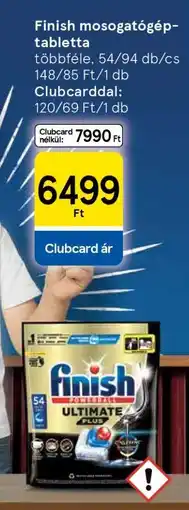 Tesco FINISH Mosogatógép-tabletta ajánlat