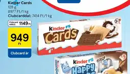 Tesco Kinder Cards ajánlat