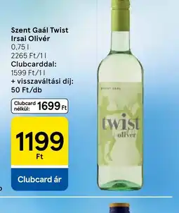 Tesco Szent Gaál Twist Irsai Olivér ajánlat