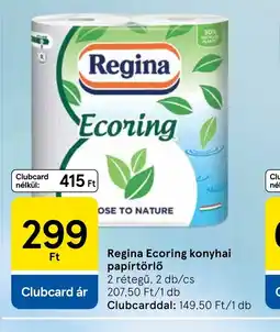 Tesco Regina Ecoring konyhai papírtörlő ajánlat