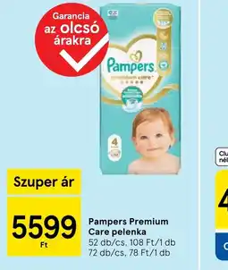 Tesco Pampers Premium Care pelenka ajánlat