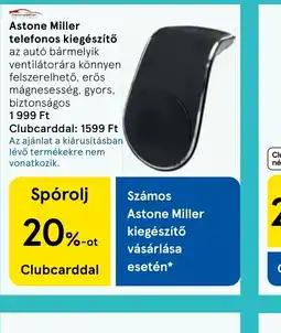 Tesco Astone Miller telefonos kiegészítő ajánlat
