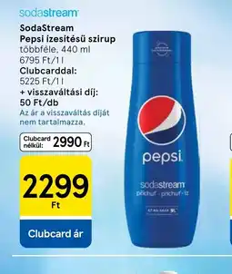 Tesco SodaStream Pepsi ízesítésű szirup ajánlat
