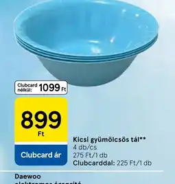 Tesco Kicsi gyümölcsös tál ajánlat