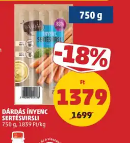 PENNY Dárdás Ínyenc Sertésvirsl ajánlat
