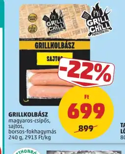 PENNY Grillkolbász ajánlat