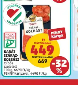 PENNY Karát Szárazkolbász ajánlat