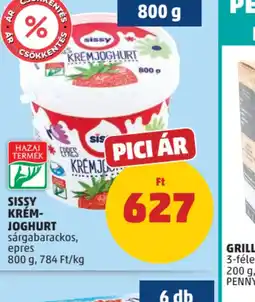 PENNY Sissy Krémjoghurt ajánlat