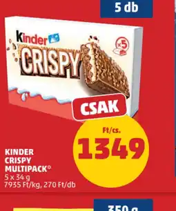 PENNY Kinder Crispy Multipack ajánlat