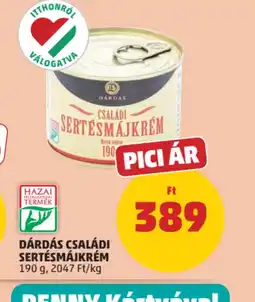 PENNY Dárdás Családi Sertésmájkrem ajánlat