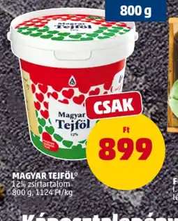 PENNY Magyar Tejfol ajánlat