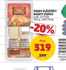 PENNY Penny Elősütött Bagett Zsemle ajánlat