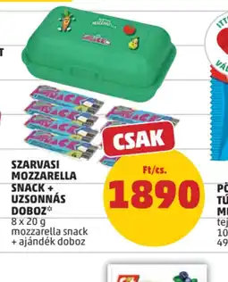 PENNY Szarvasi Mozzarella Snack + Uzsonnás Doboz ajánlat