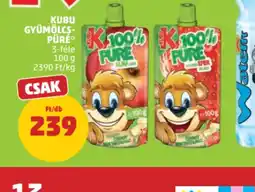PENNY Kubu Gyümölcs-Püré ajánlat