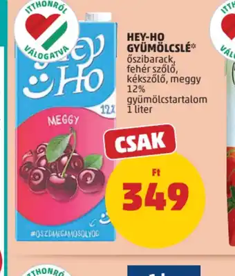 PENNY Hey-Ho Gyümölcslé ajánlat
