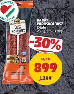 PENNY Karát Pároskolbász ajánlat