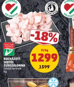 PENNY Kockázott sertés zsírszalonna ajánlat