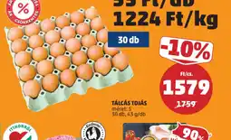 PENNY Tálcás tojás ajánlat