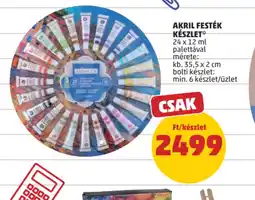 PENNY Akril festék készlet ajánlat