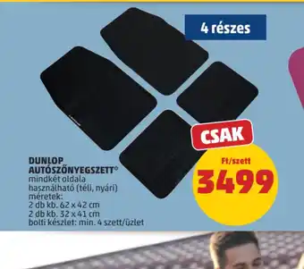PENNY Dunlop autszőnyegszett ajánlat