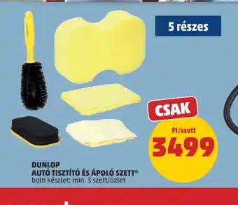 PENNY Dunlop aut tisztít és ápol szett ajánlat