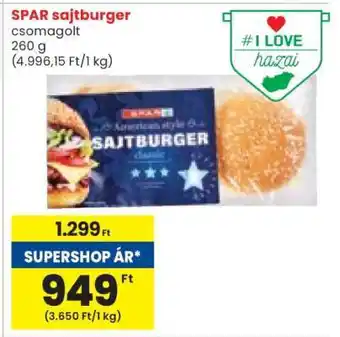 Spar SPAR sajtburger ajánlat